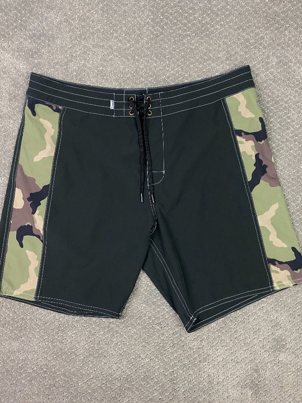 Birdwell Beach Britches Board Shorts Boardshorts Mens 36 Black Camo Swim Trunks